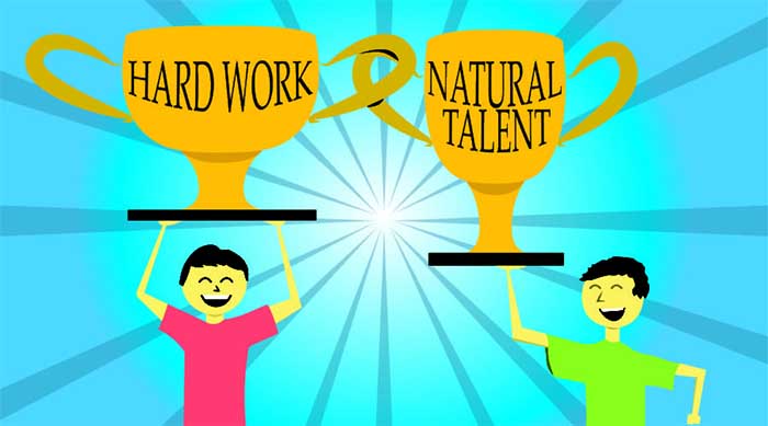 hard work vs talent