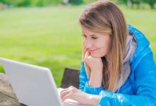 کار کردن با لپ تاپ