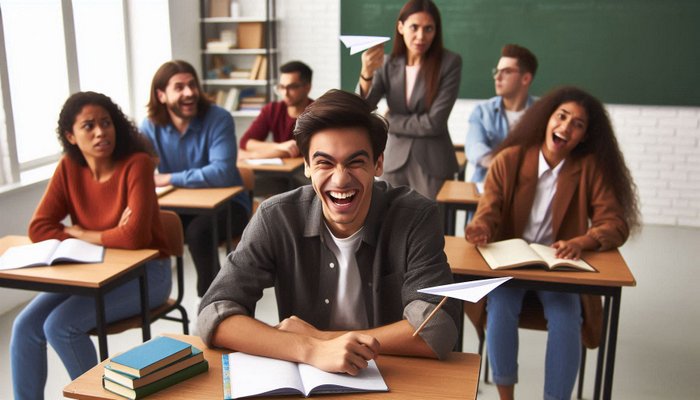 خندیدن سر کلاس